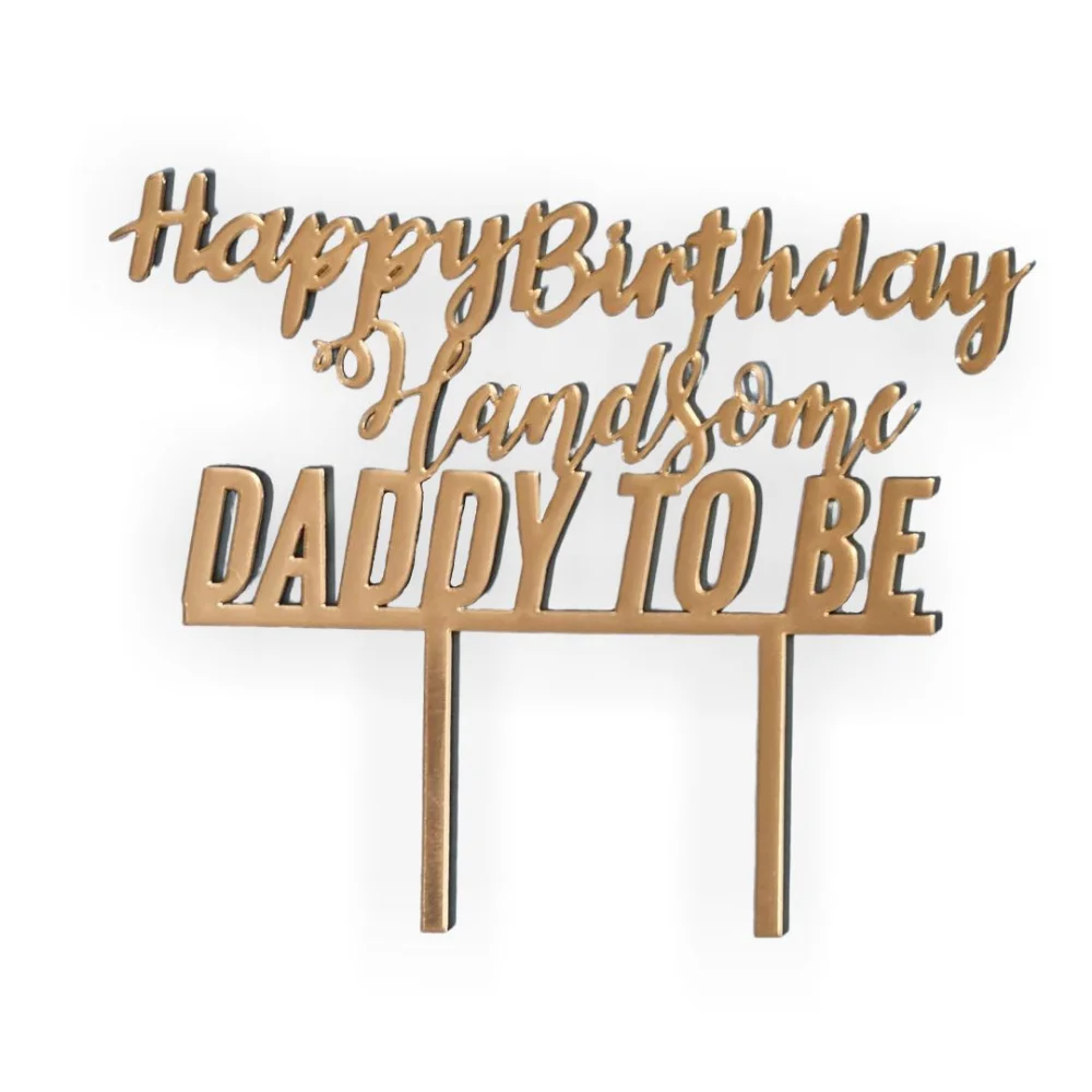 Handsome Daddy to be cake topper